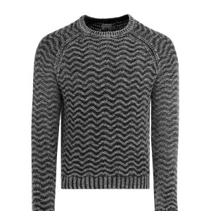 open herringbone sweater