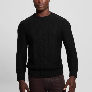 Eco Noah Crewneck Celtic Cable-Knit Sweater