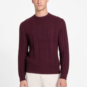 Eco Nathan Mixed Cable-Knit Sweater