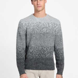 Eco Trey Crewneck Marled Striped Sweater