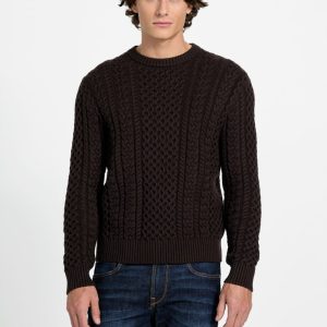 Eco Nathan Mixed Cable-Knit Sweater