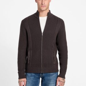 Eco Ryder Waffle-Knit Cardigan