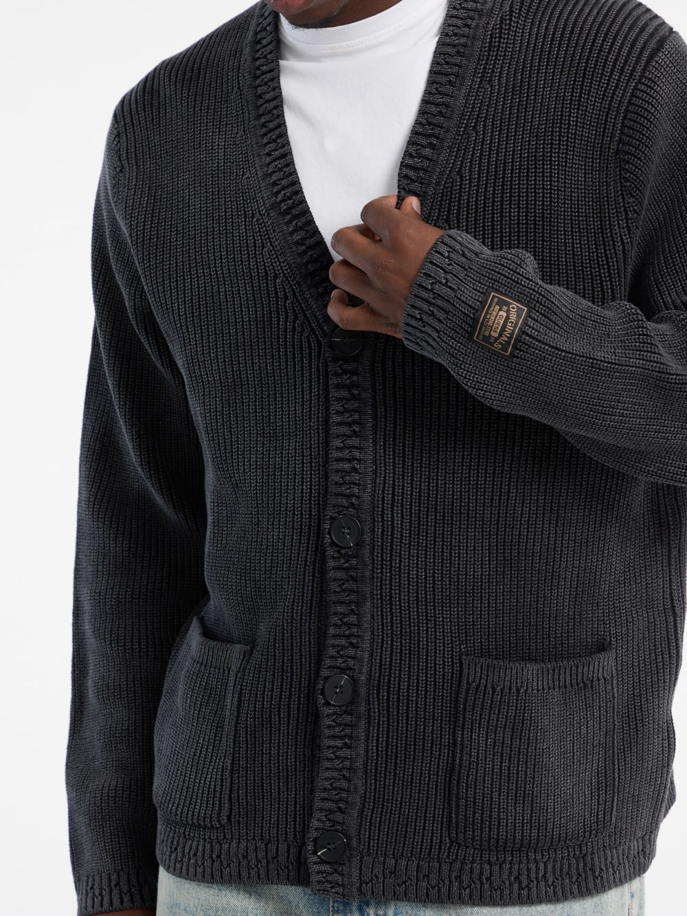GUESS Originals Eco Washed Cardigan - Image 5