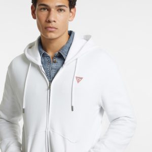 Slim Mini Patch Zip-Up Hoodie