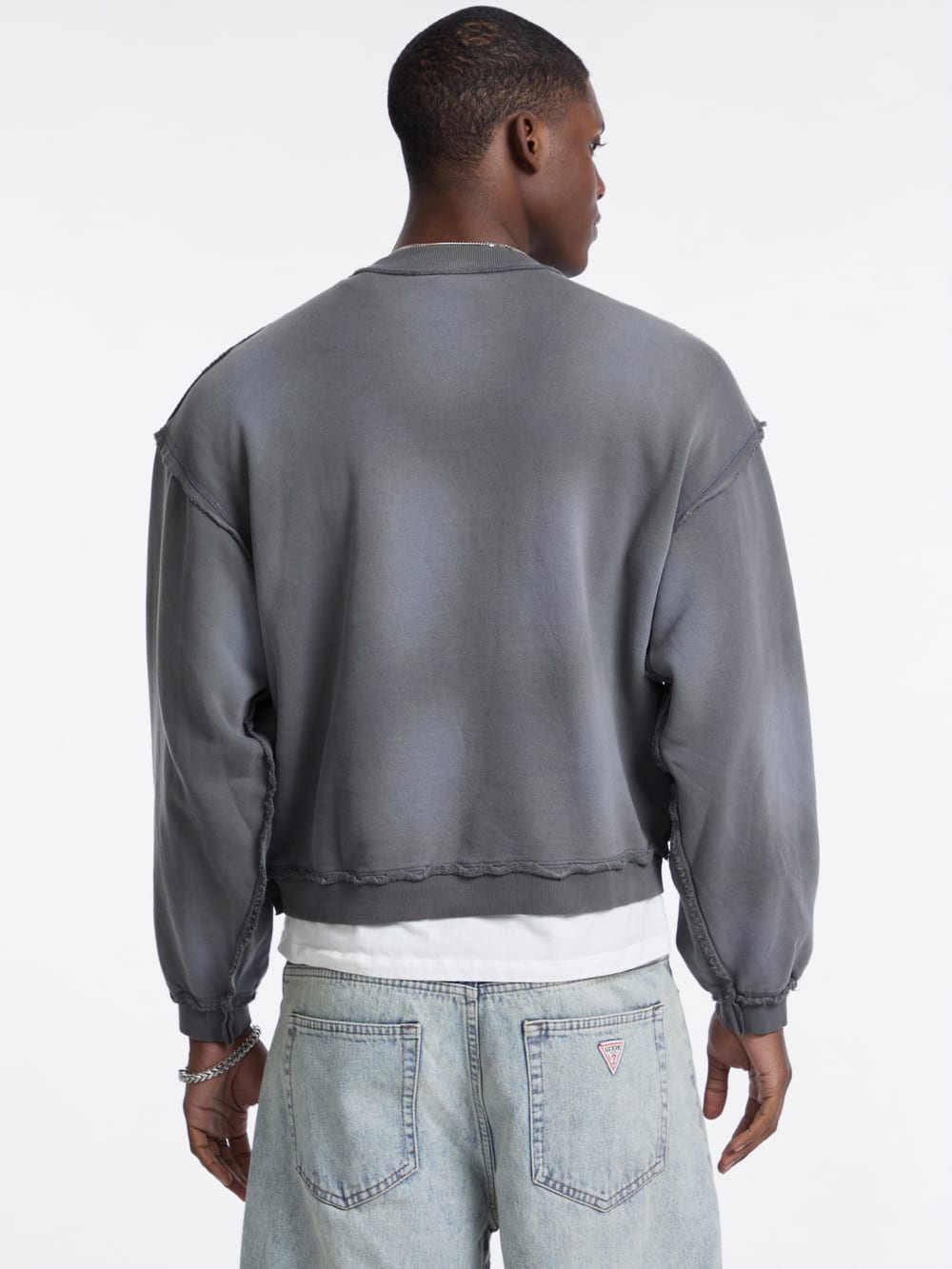 GUESS Originals Eco Boxy Applique Crewneck - Image 4