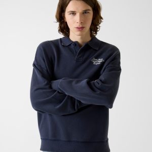 Polo neck sweatshirt