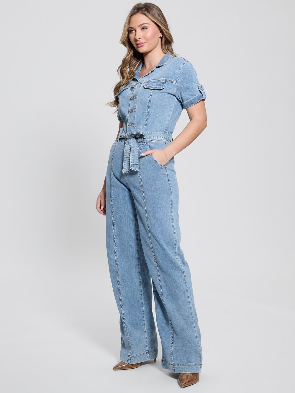 Eco Parker Denim Jumpsuit - Image 3
