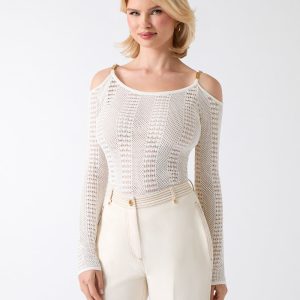 Emma Cold-Shoulder Sweater Top
