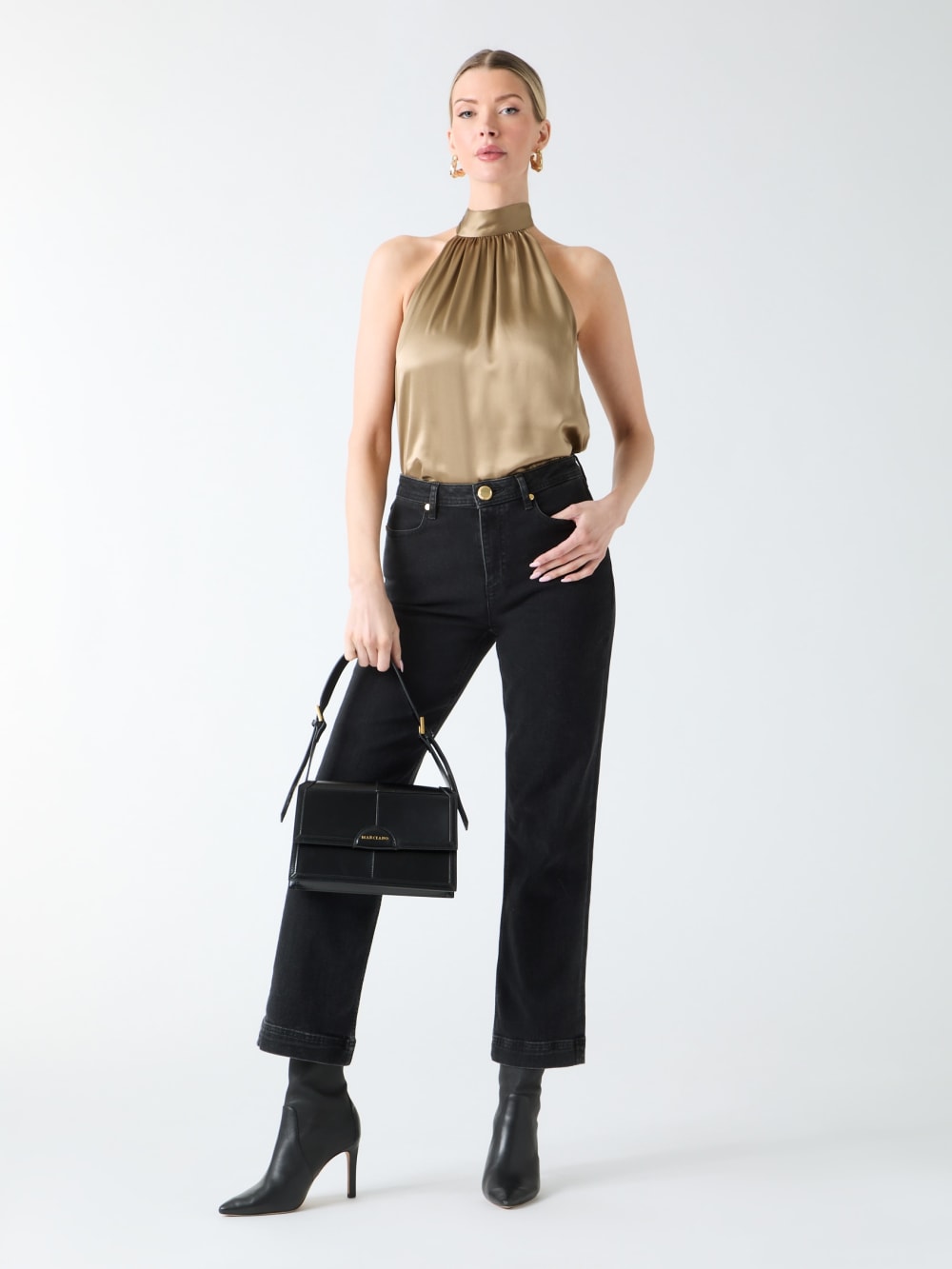 Elisa Silk Halter Top - Image 2