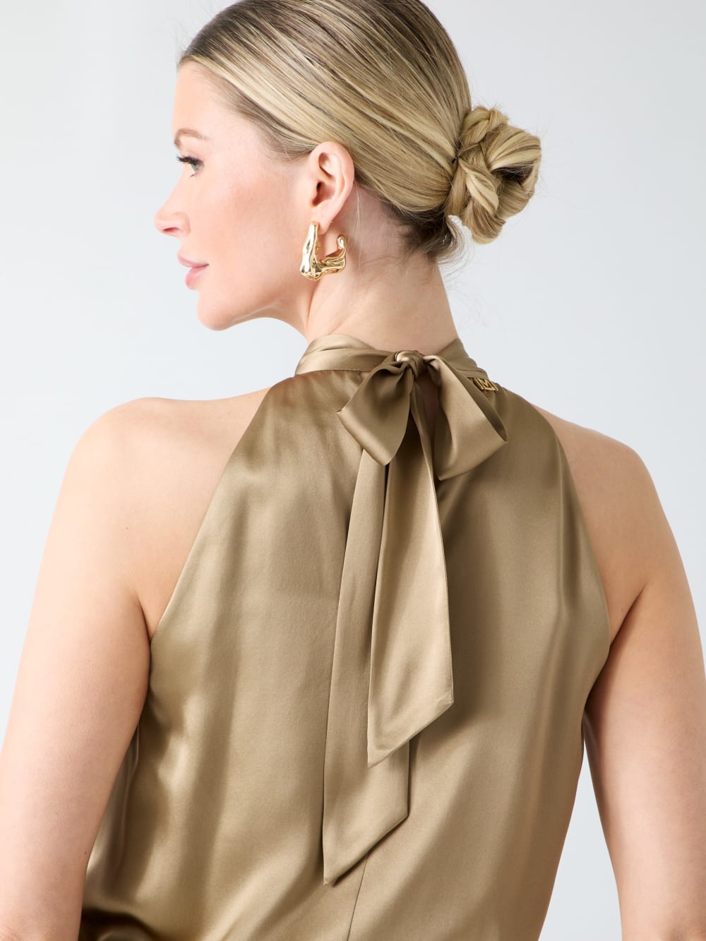 Elisa Silk Halter Top - Image 3