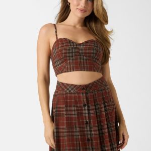 Pia Plaid Top