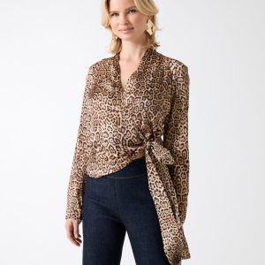 Eco Alanis Printed Wrap Blouse