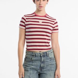 Eco GUESS Originals Core Striped Baby Tee
