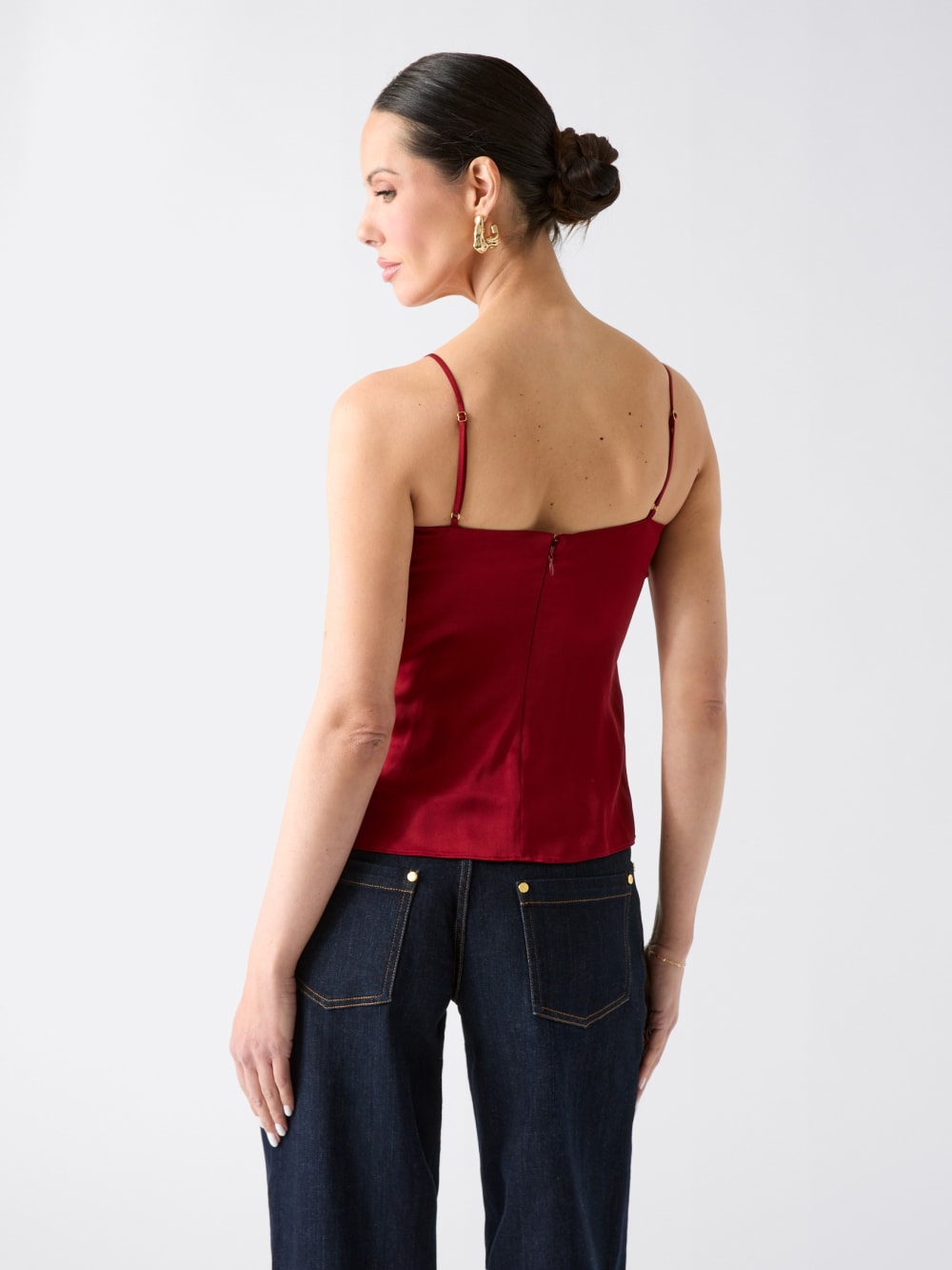 Aretha Satin Twisted Top - Image 4