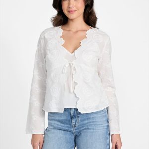 Aida Embroidered Top