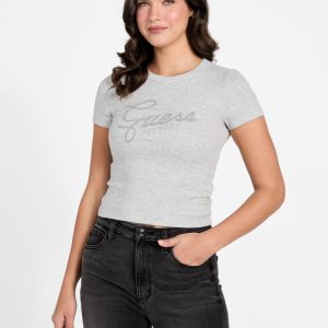 Logo Rhinestones t-shirt