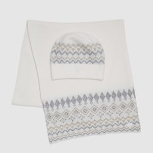 Jacquard Beanie & Scarf Set