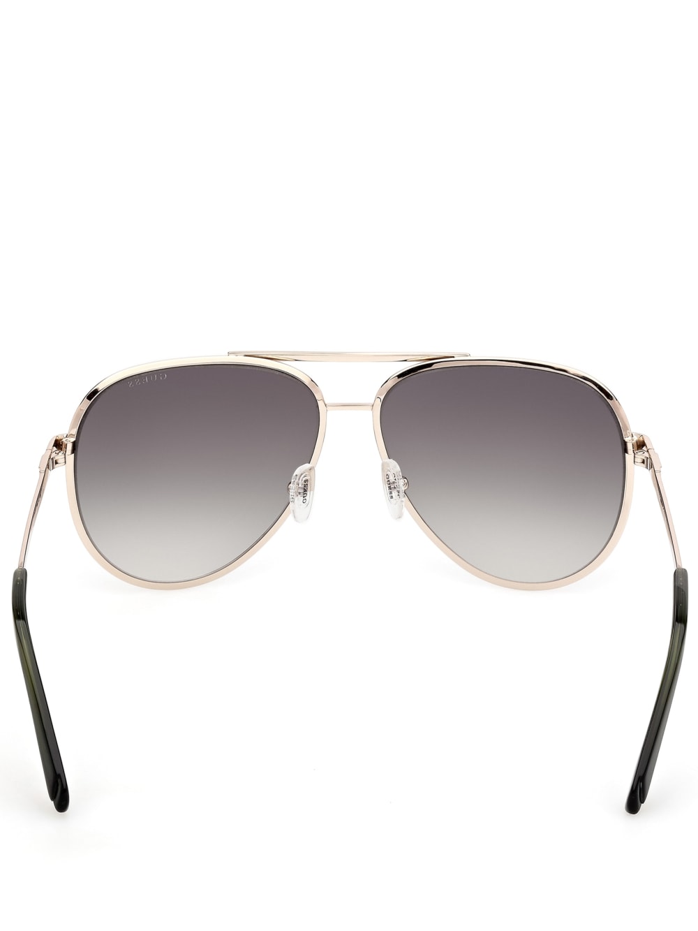 Aviator Striped Metal Sunglasses - Image 3