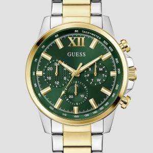 Multi-Tone and Green Multifunction Watch
