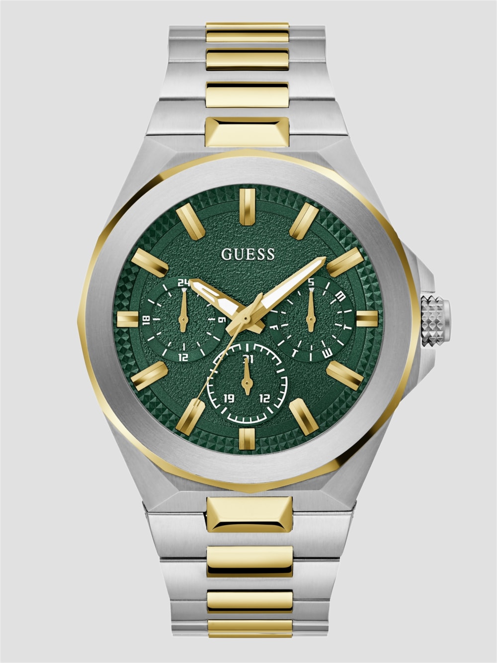 Multi-Tone and Green Multifunction Watch