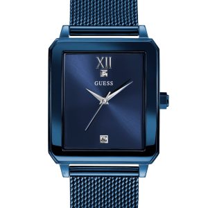 Blue Diamond Rectangular Watch