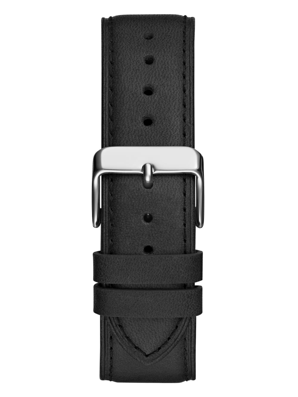 Silver-Tone Leather Multifunction Watch - Image 4