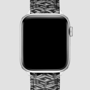 G-Cube Gray Leather 42-44 mm Band for Apple Watch®