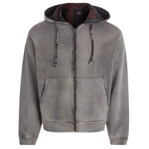 vintage washed reversible sweatshirt