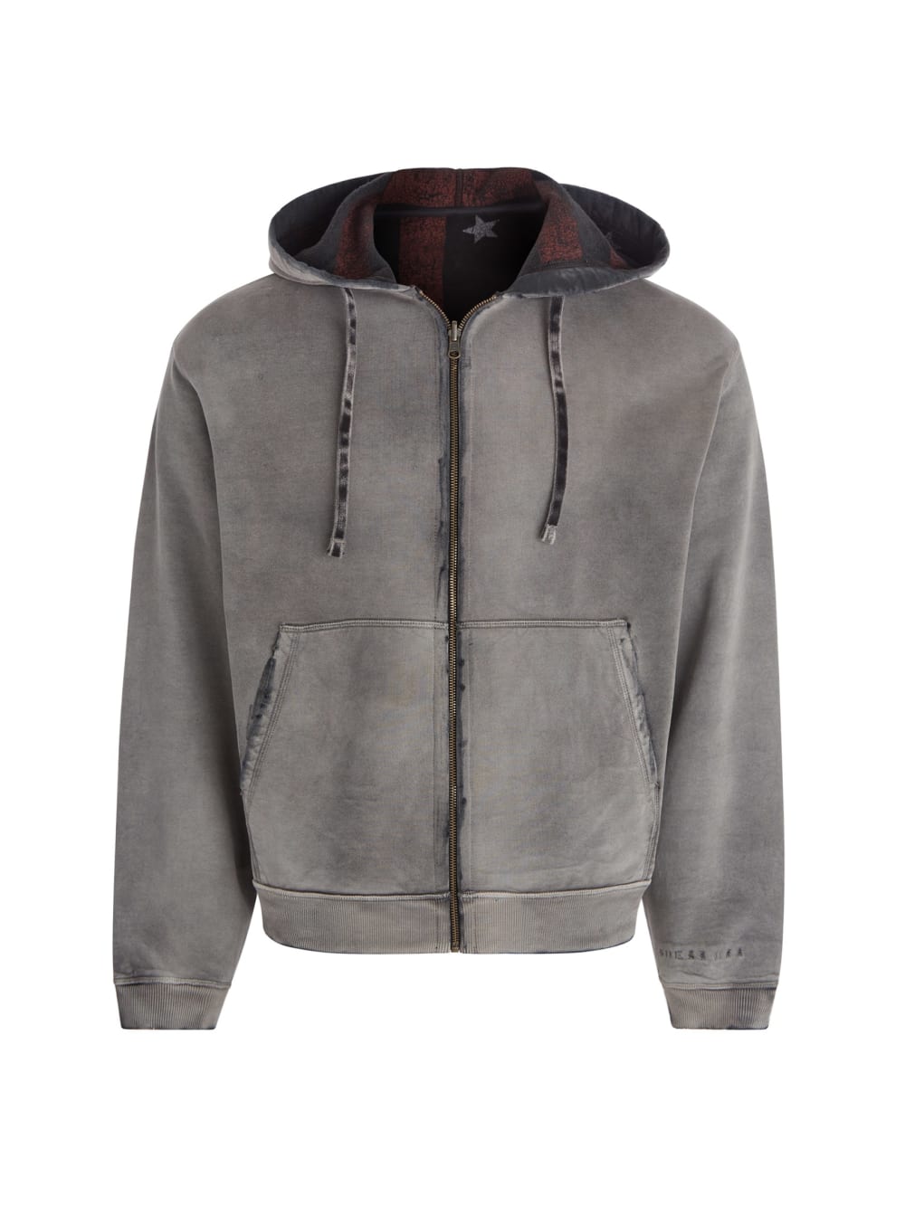 vintage washed reversible sweatshirt