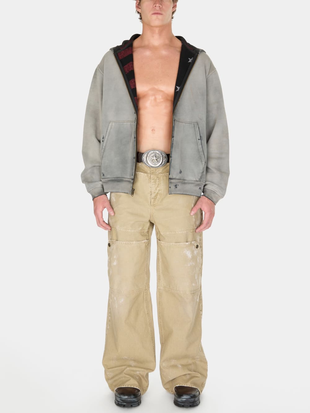 vintage washed reversible sweatshirt - Image 2