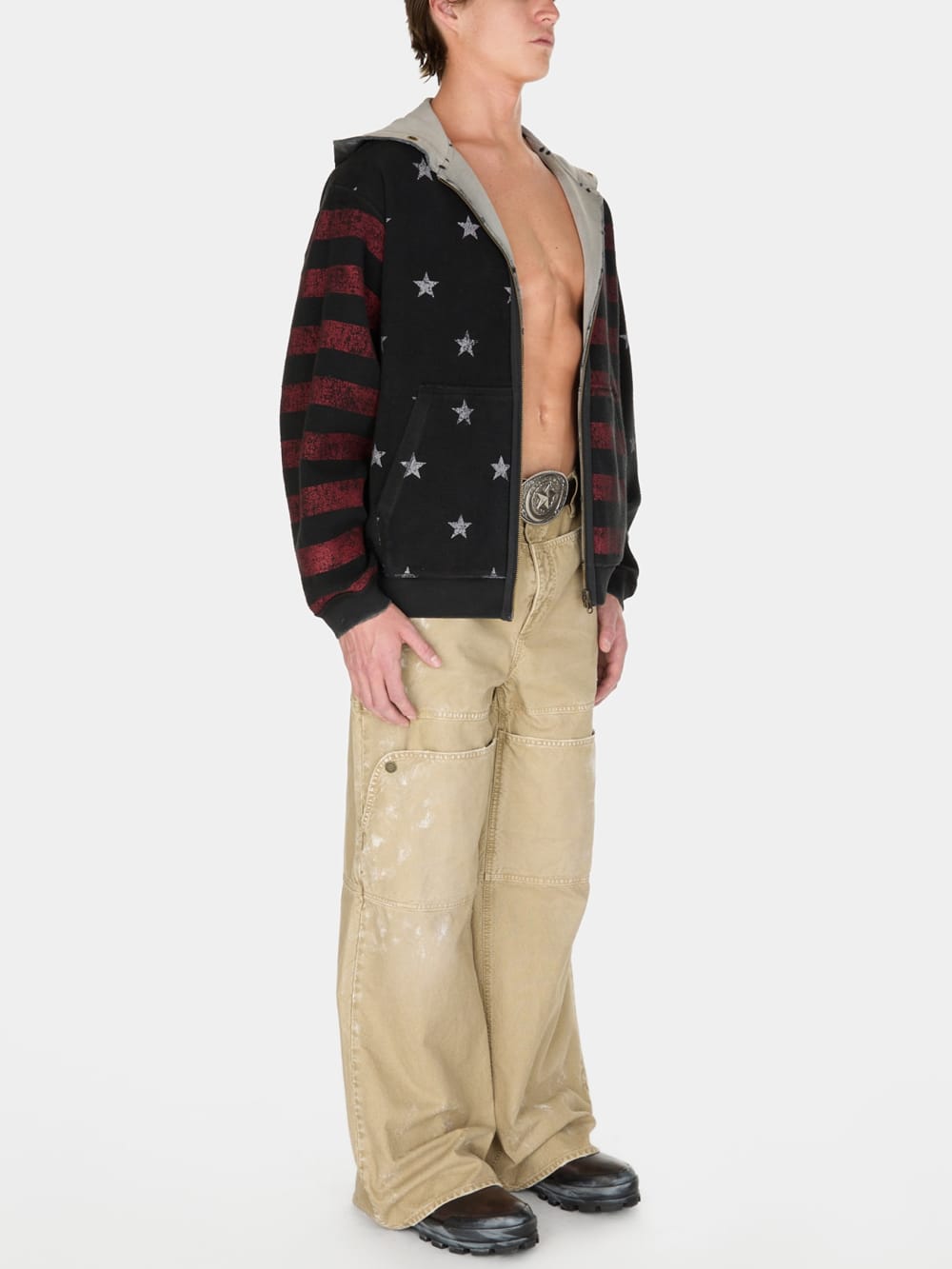 vintage washed reversible sweatshirt - Image 4