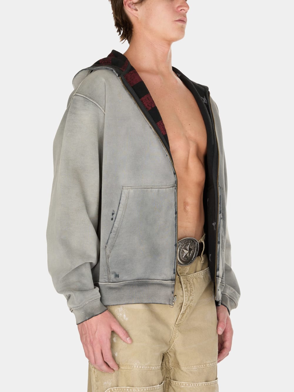 vintage washed reversible sweatshirt - Image 6