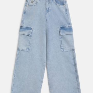 Angelique Wide-Leg Cargo Jeans (7-16)