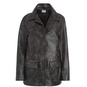 vintage leather jacket