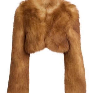 faux-fur bolero