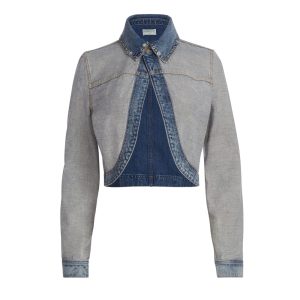 reverse denim jacket