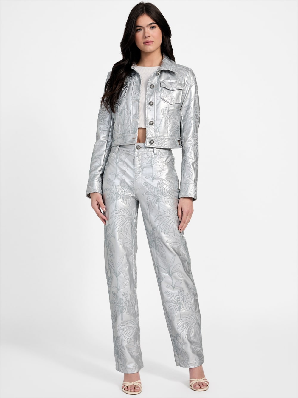 Clelia Embroidered Trucker Jacket - Image 2