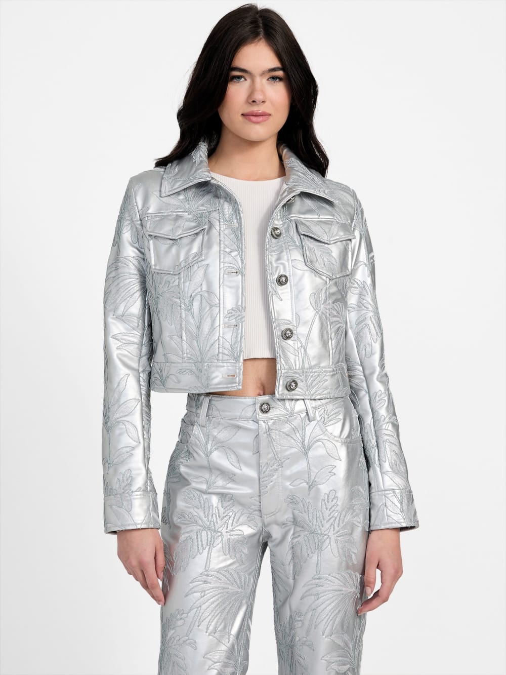 Clelia Embroidered Trucker Jacket - Image 5