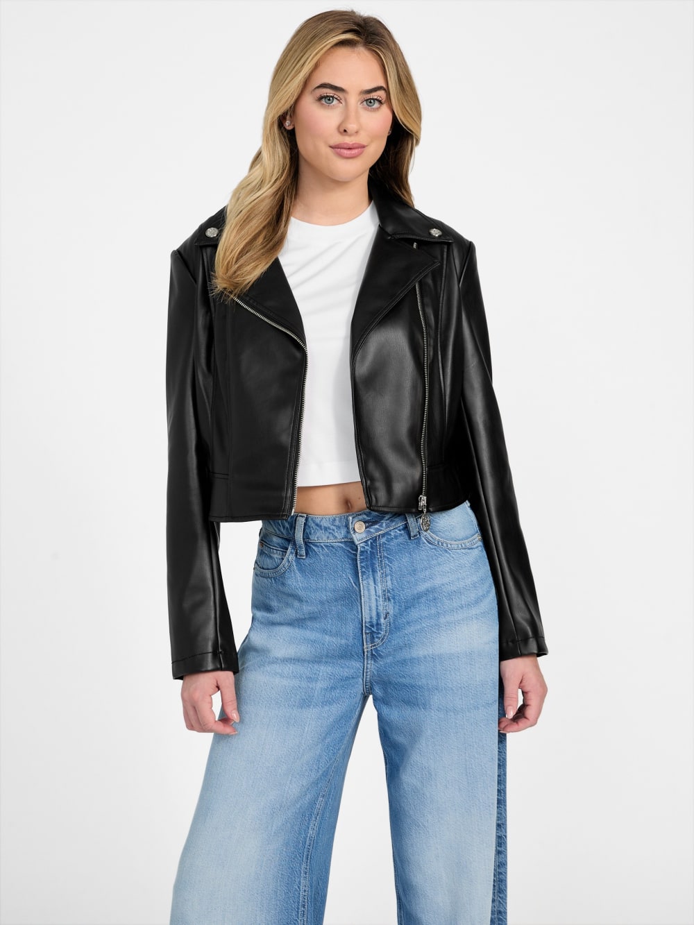 Clemence Faux-Leather Jacket