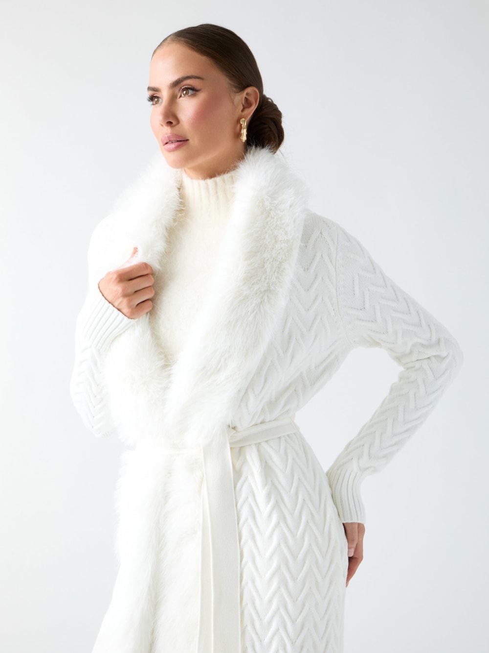 Paula Wrap Cardigan Coat - Image 3