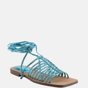 Rayana Strappy Lace-Up Sandals