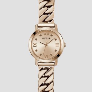 Rose Gold-Tone Mixed Chain Analog Watch