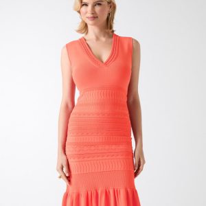 Syria Scalloped Sweater Dress