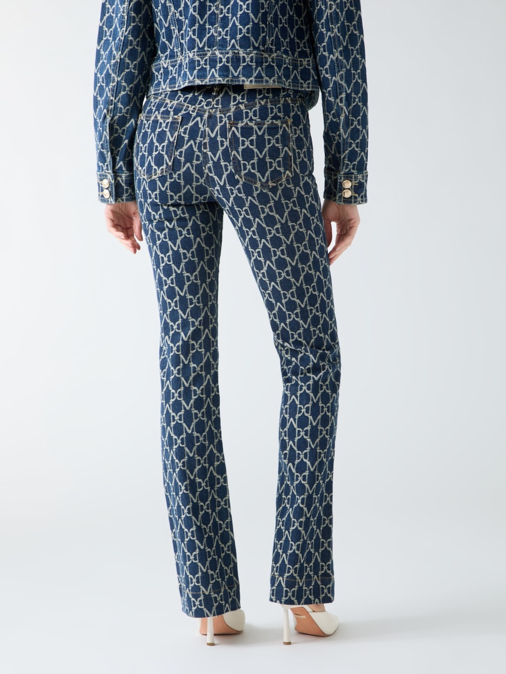 Bea Monogram Denim Pant - Image 4