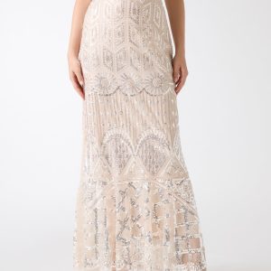 Crystals Embroidered Skirt