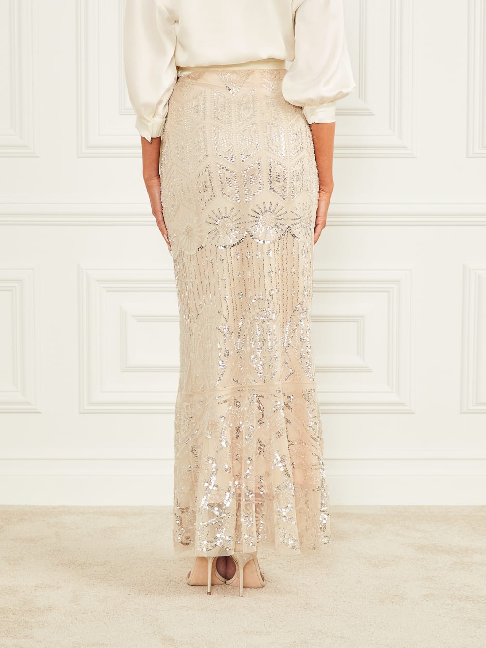 Crystals Embroidered Skirt - Image 5