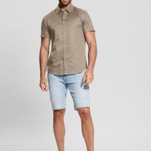 Luxe Stretch Short-Sleeve Shirt