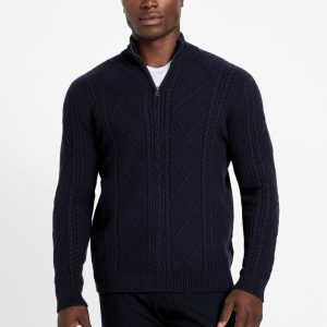 Eco Noel Zip Cable-Knit Sweater