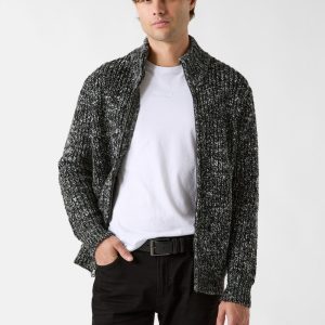 Austin Slub Zip-Up Cardigan