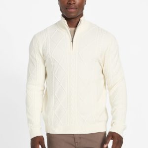 Eco Noel Zip Cable-Knit Sweater